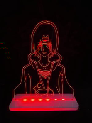 Luminária led itachi (naruto)