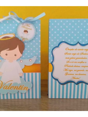 Sacolinha para batizado personalizada 3d