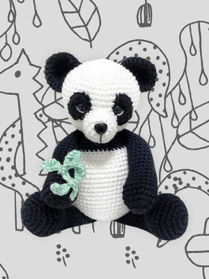 Panda de crochê