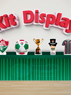 Kit display toten de mesa mdf time fluminense