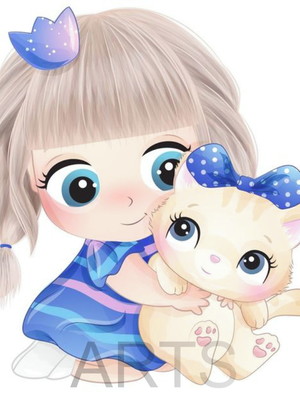 Baby boneca aquarela display 70cm mdf