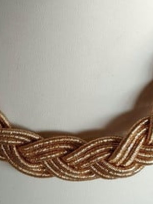 Colar de corda cor cobre