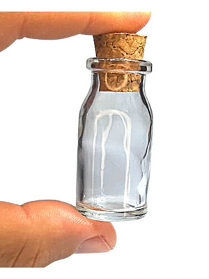10 mini garrafinha penicilina 8ml com rolha vidro