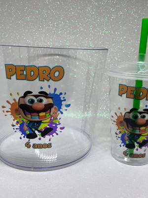 José comilão- kit balde de pipoca com copo 300 ml