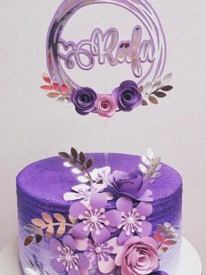 Arquivo de corte topo circular floral