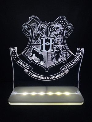Luminária led hogwarts (harry potter)