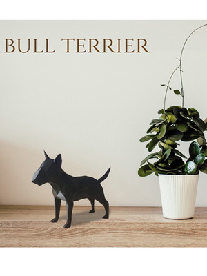 Bull terrier - 10 cm de altura / cachorro decorativo