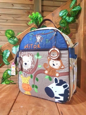 Mochila infantil safari