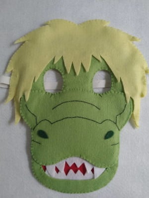 Máscara da cuca em feltro (infantil)