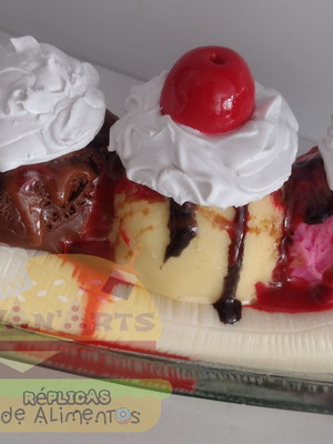 Réplica de banana split