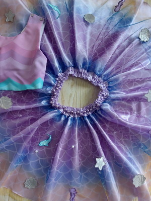 Saia e cropped sereia