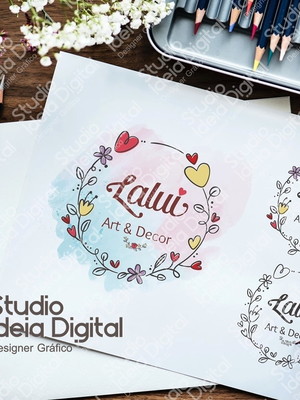 Logomarca arte e decoração
