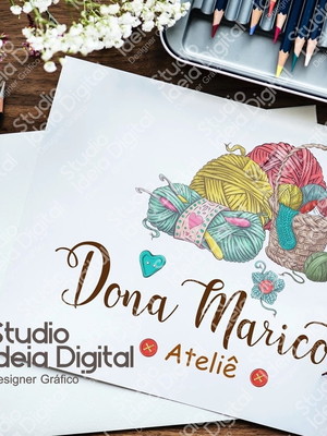 Logomarca crochê ateliê