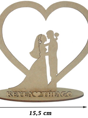 Kit 20 centros de mesa casamento mdf c/ base personalizado
