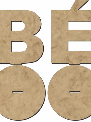 10 letras com 10cm de altura em mdf cru com base parabéns 10
