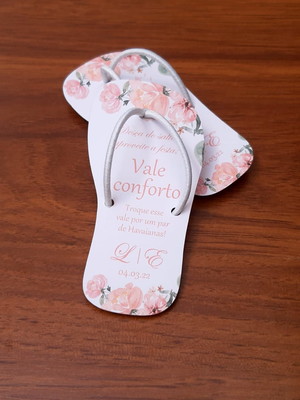 Tag vale conforto chinelinho - com elástico p/ cabelo