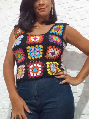 Blusa square cores