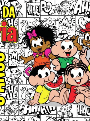 Rotulo balde pipoca turma da monica