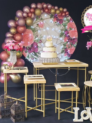 Locação decoração de casamento simples delicada