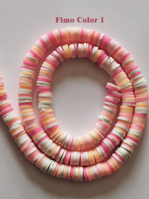Fio de fimo 06 mm 38 cm, colorido 01 - cores do verão.