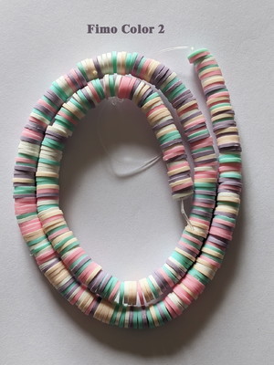 Fio de fimo 06 mm 38 cm, colorido 02 - cores do verão.