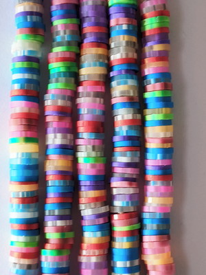 Fio de fimo 06 mm 38 cm, colorido 05 - cores do verão.