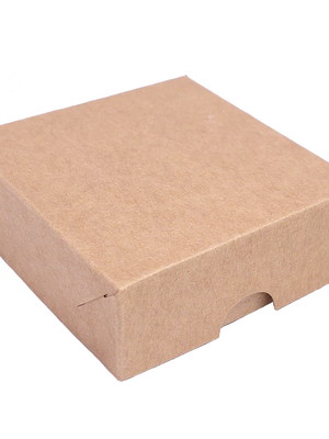 100 caixas de papel kraft, tamanho 8x8cm, presentes, doces.
