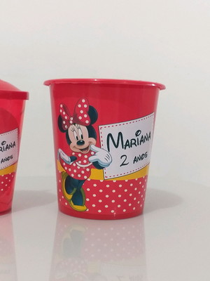 Kit balde e copo twister minnie