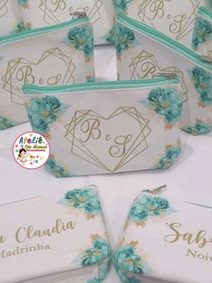 22 necessaires madrinha e 22 necessaires padrinhos casamento