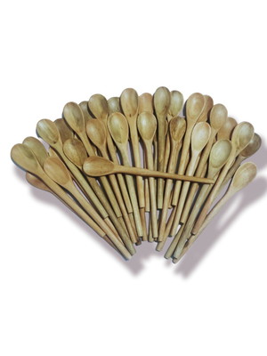 10000 colheres de madeira 26 x 4 cm colher de pau no atacado