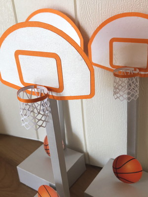 Centros de mesa cesta de basquete