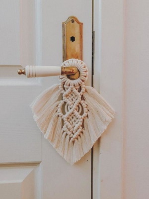 Macramê elos | acessório decorativo para ambientes