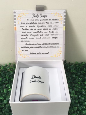 Caixa padrinho com 1 caneca