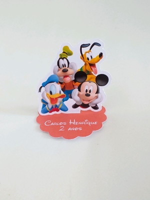 Aplique 3d turma do mickey