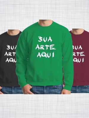 Blusa moletom careca personalizado algodão colorido