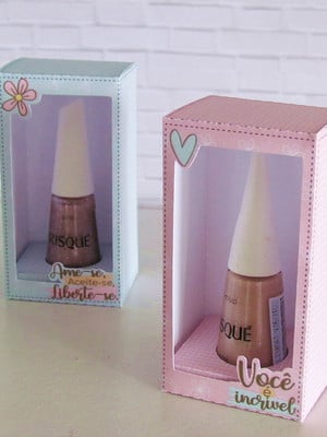 Caixa para 1 esmalte de dia das mulheres