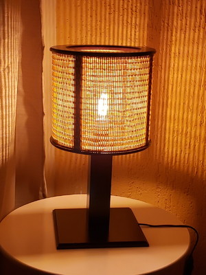 Luminária abajur redondo sala quarto