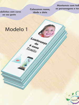 Marcador de livro-aquário