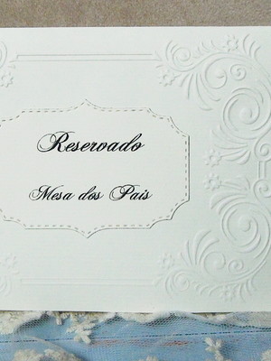 Reservado de mesa - casamento - 06 un