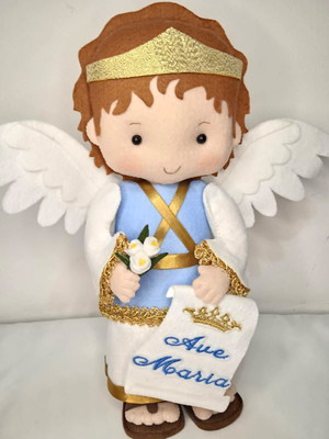 Anjo gabriel em feltro