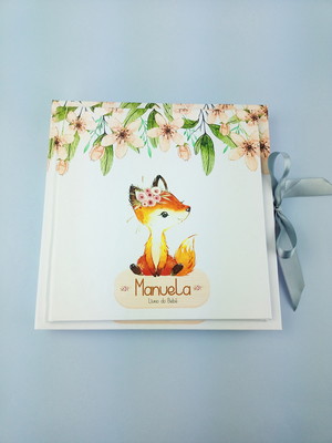 Livro do bebê e caixa raposinha