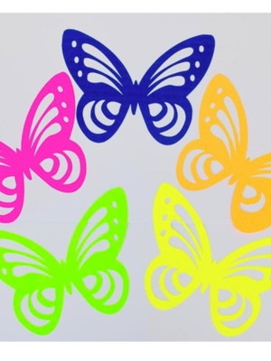 Borboletas neon 20cm