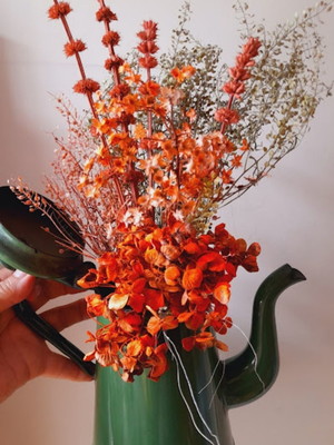 Flores secas buques e arranjos para decoração