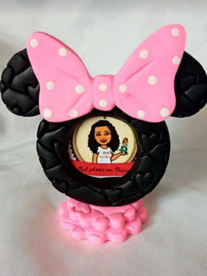 Mini porta retrato minnie de biscuit