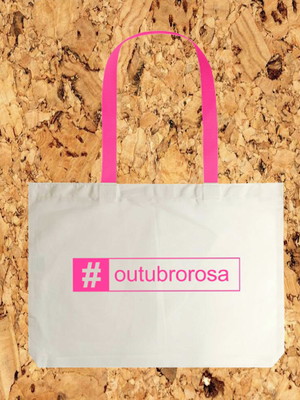 Ecobags algodão cru(40x35cm)c/alças couro personalizada