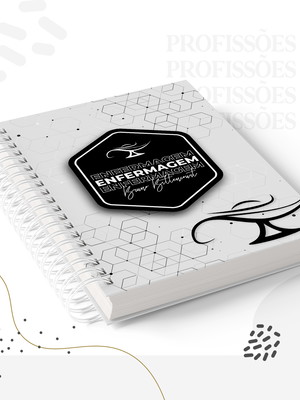 Kit encadernação enfermagem masculino - arquivo digital