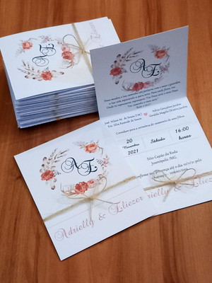 Promoção: convite de casamento#