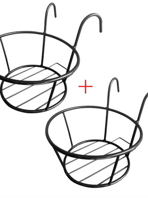 2 suporte para vasos de plantas e flores suspenso de ferro