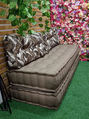 Futon turco duplo de solteiro pronta entrega com 2 encosto