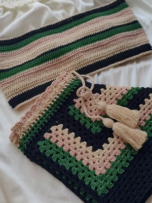 Conjunto blogueira de crochê, praia, short e top